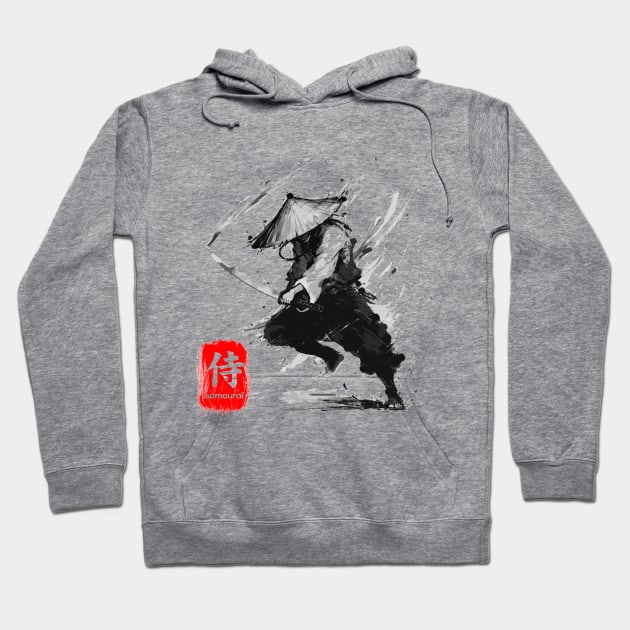 Samourai Ink Hoodie by Meca-artwork